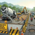 Jalan Dramaga Bogor Segera Dibeton, Proyek Rp5 Miliar Mulai Dikerjakan Pekan Ini