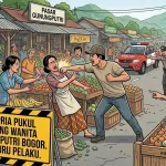 Viral Pria Pukul Pedagang Wanita di Gunungputri Bogor, Polisi Buru Pelaku